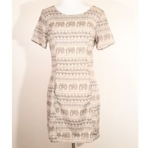Peppermint Elephant Print Tan Dre